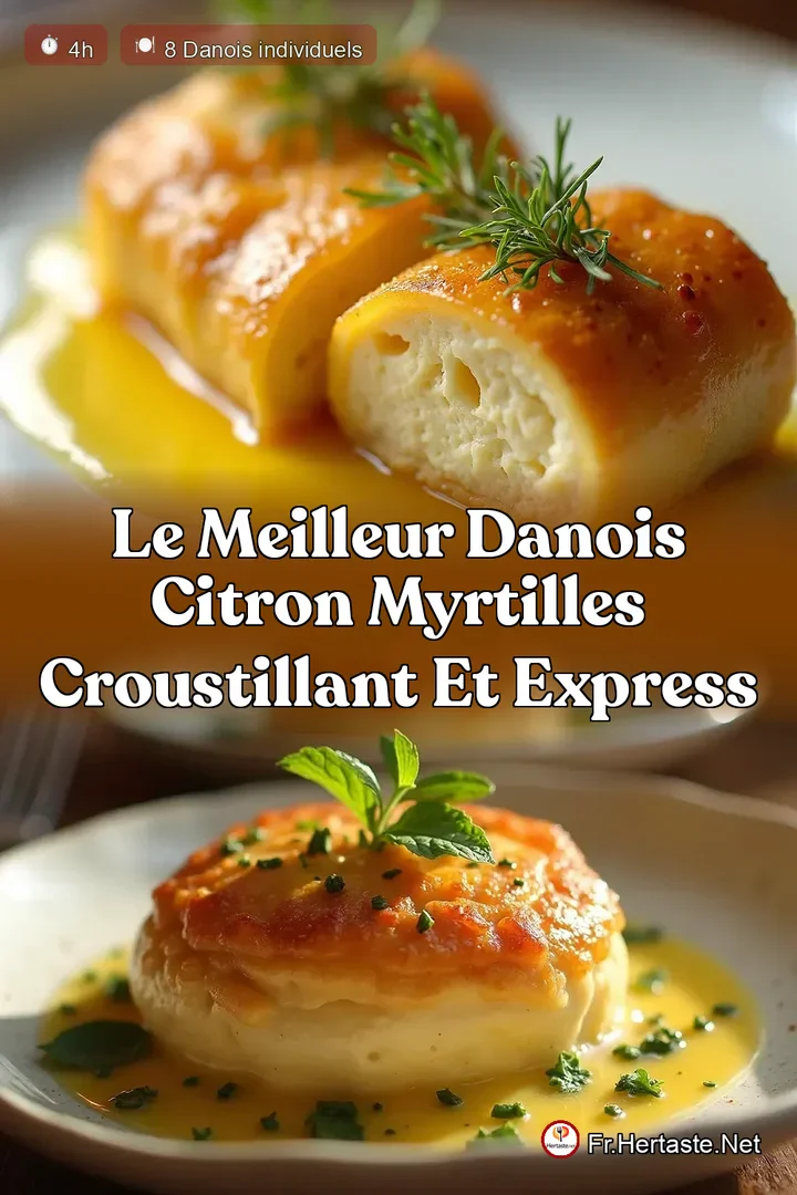 Le Meilleur Danois Citron Myrtilles Croustillant et Express