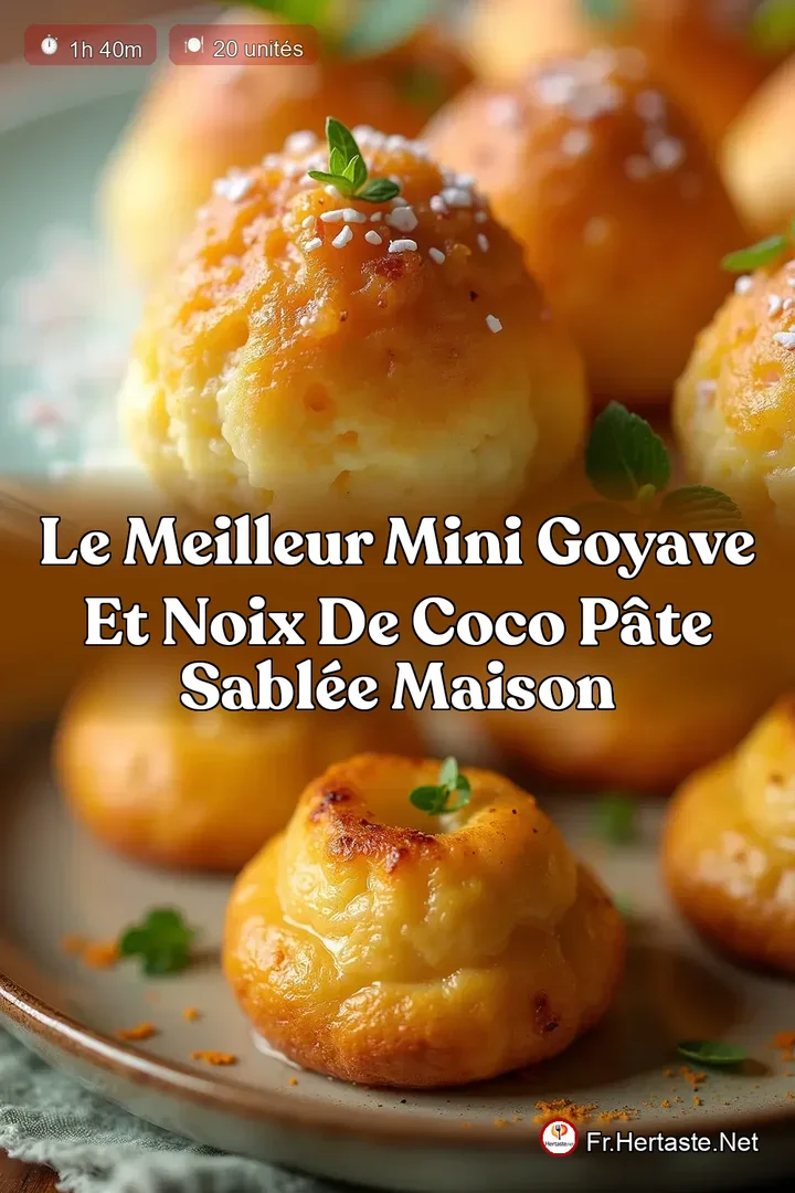 Le Meilleur Mini Goyave et Noix de Coco P&acirc;te Sabl&eacute;e Maison