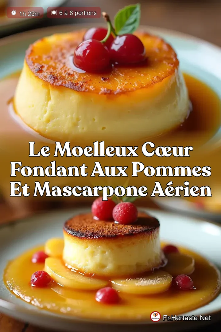 Le Moelleux C&oelig;ur Fondant aux Pommes et Mascarpone A&eacute;rien
