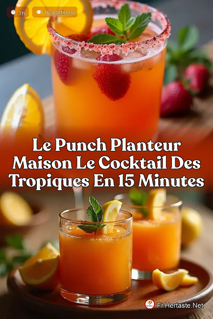 Le Punch Planteur Maison Le Cocktail des Tropiques en 15 Minutes