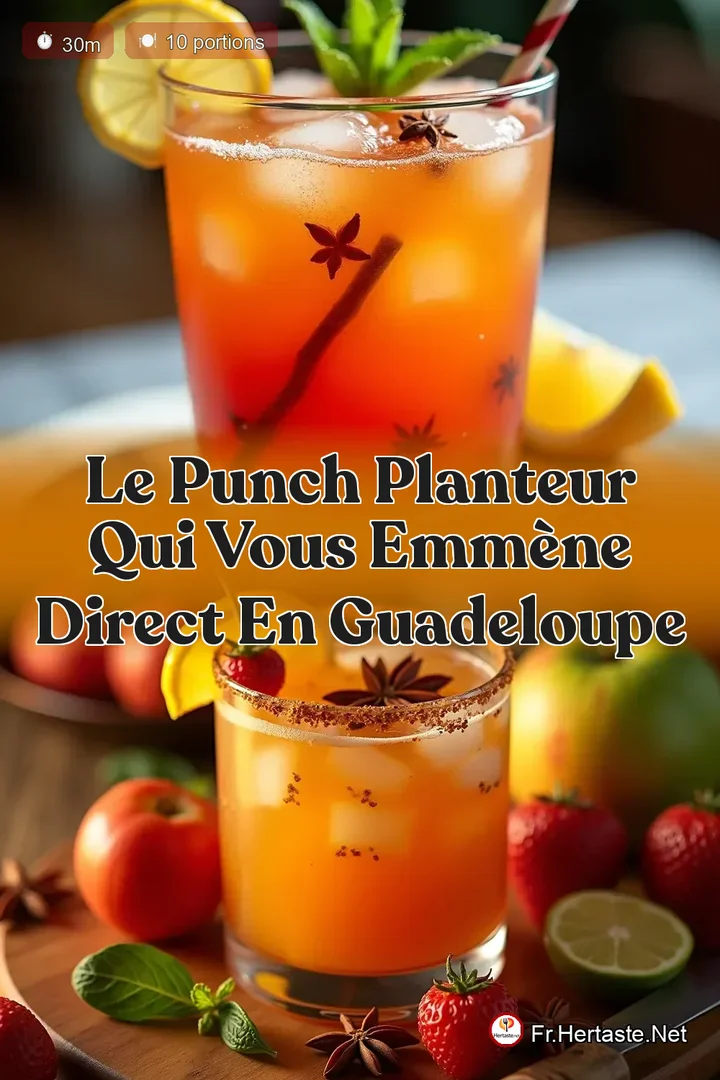 Le Punch Planteur qui vous emm&egrave;ne direct en Guadeloupe