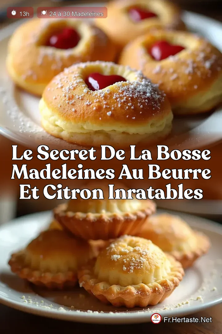 Le Secret de la Bosse Madeleines au Beurre et Citron Inratables