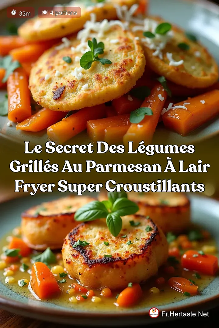 Le Secret des L&eacute;gumes Grill&eacute;s au Parmesan &agrave; lAir Fryer Super Croustillants