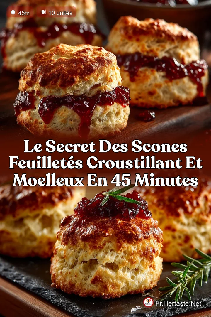 Le Secret des Scones Feuillet&eacute;s Croustillant et Moelleux en 45 Minutes