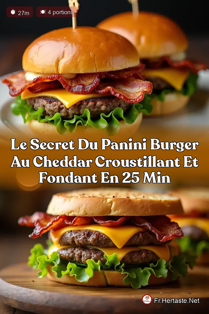 Le Secret du Panini Burger au Cheddar Croustillant et Fondant en 25 Min