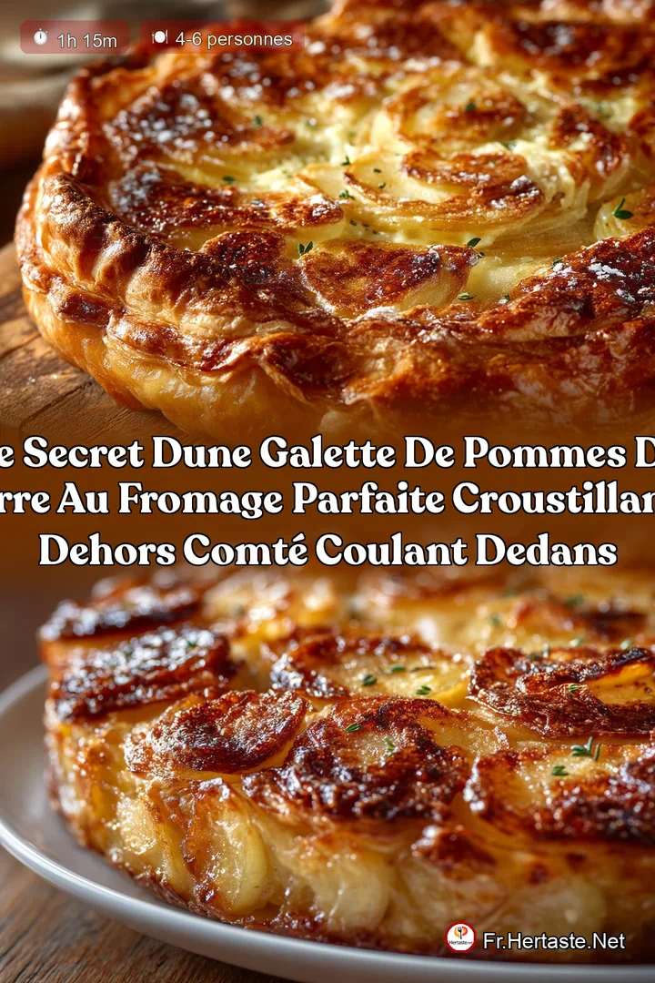 Le secret dune Galette de pommes de terre au fromage parfaite croustillante dehors Comt&eacute; coulant dedans