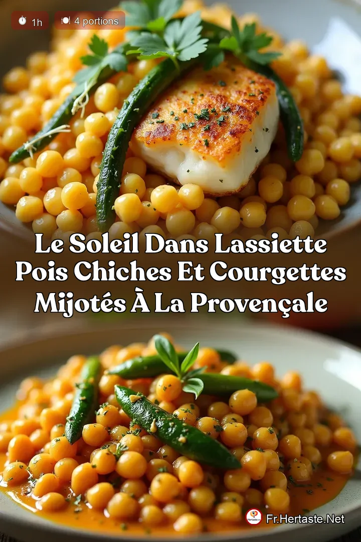 Le Soleil dans lAssiette Pois Chiches et Courgettes Mijot&eacute;s &agrave; la Proven&ccedil;ale