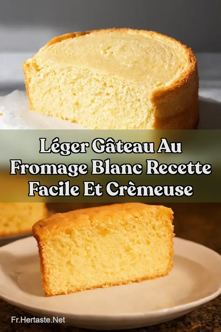 L&eacute;ger G&acirc;teau Au Fromage Blanc Recette Facile Et Cr&egrave;meuse