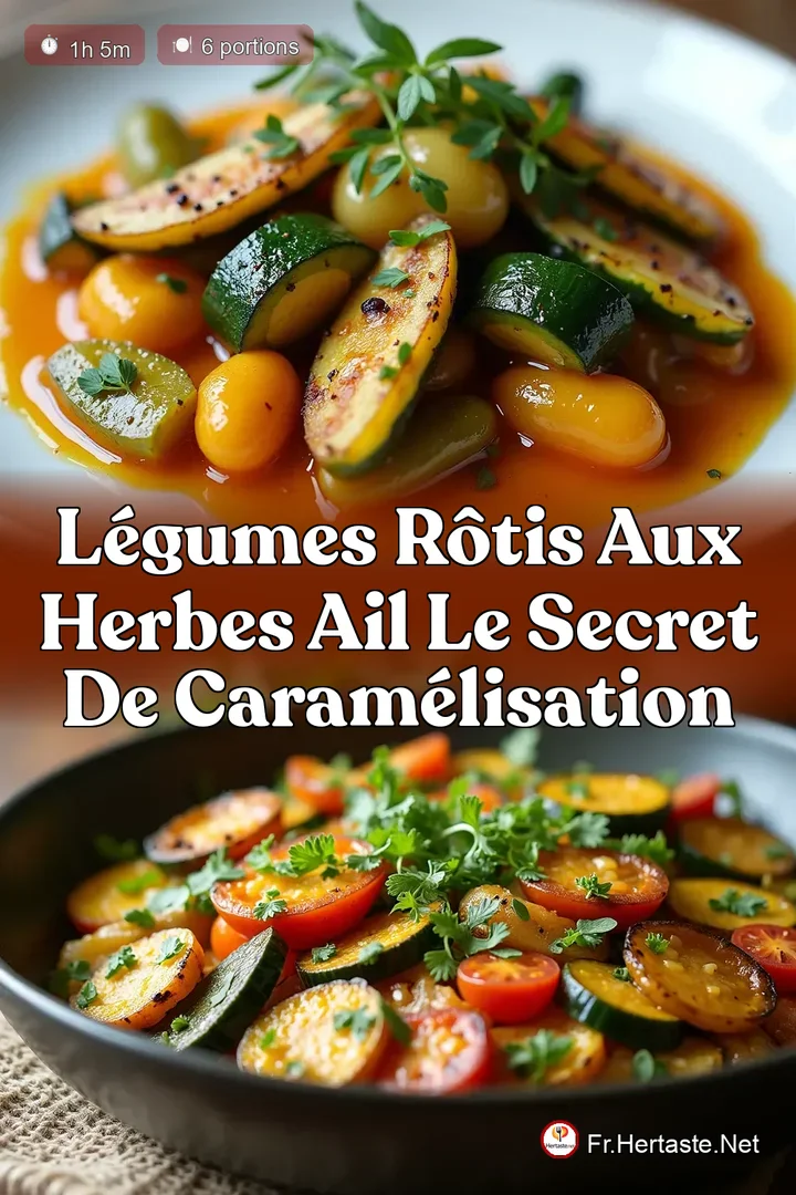 L&eacute;gumes R&ocirc;tis aux Herbes Ail Le Secret de Caram&eacute;lisation