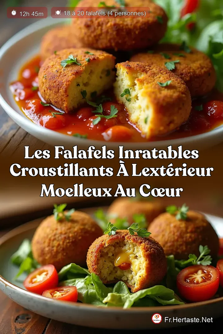 Les Falafels Inratables Croustillants &agrave; lExt&eacute;rieur Moelleux au C&oelig;ur