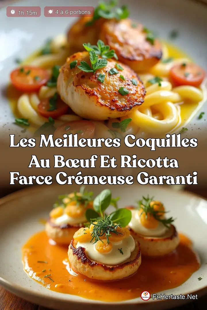 Les Meilleures Coquilles au B&oelig;uf et Ricotta Farce Cr&eacute;meuse Garanti