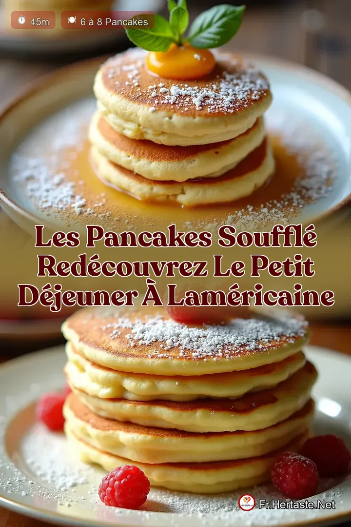 Les Pancakes Souffl&eacute; Red&eacute;couvrez le Petit D&eacute;jeuner &agrave; lAm&eacute;ricaine