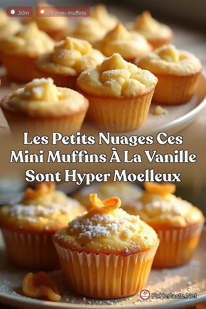 Les Petits Nuages Ces Mini Muffins &agrave; la Vanille Sont Hyper Moelleux