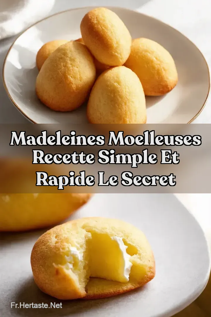 Madeleines Moelleuses Recette Simple et Rapide LE secret