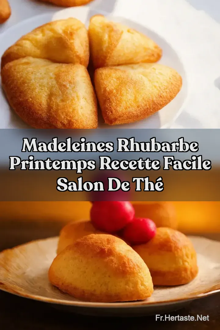 Madeleines Rhubarbe Printemps Recette Facile Salon de Th&eacute;