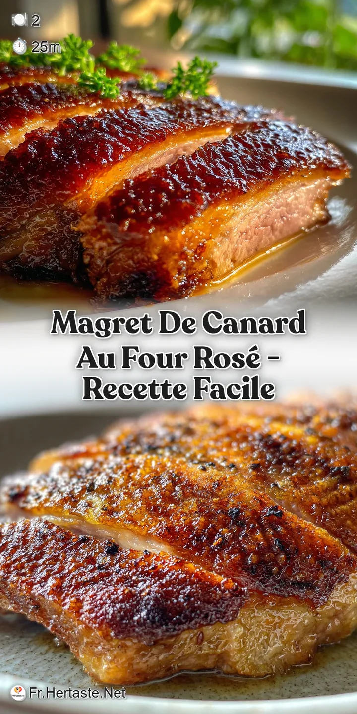 Close-up reveals the perfectly seared, juicy duck with glistening fat and rendered skin. Slices create a delicious, tempti...