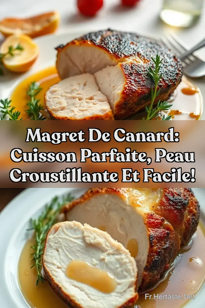 Magret de Canard: Cuisson Parfaite Peau Croustillante et Facile!
