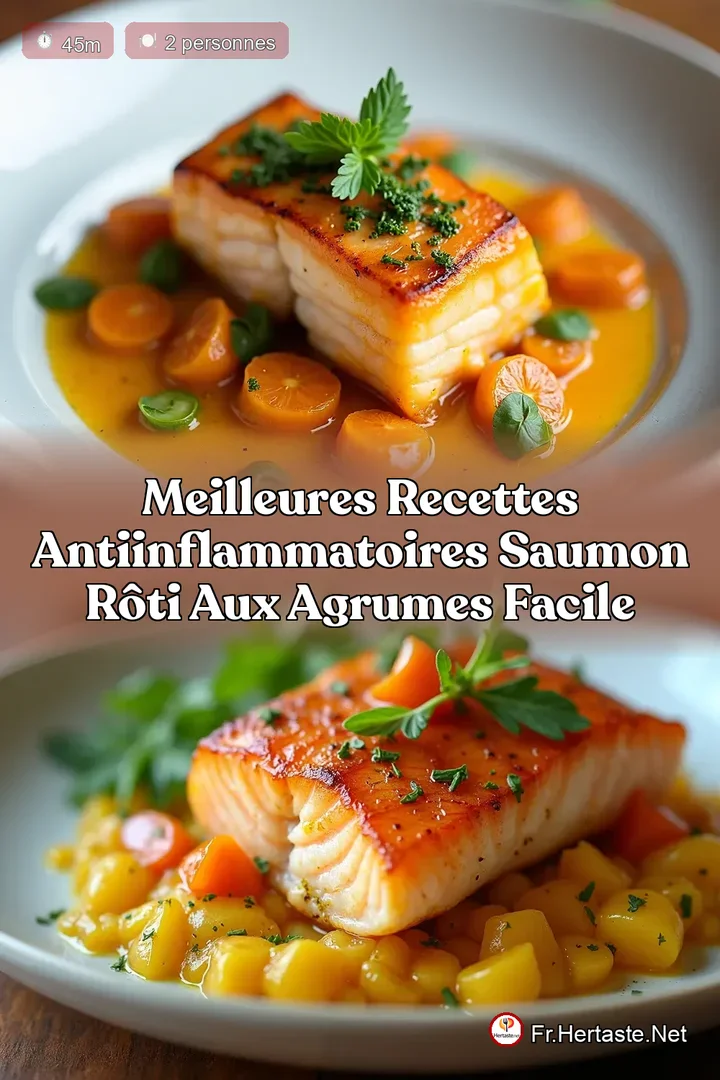 Meilleures Recettes AntiInflammatoires Saumon R&ocirc;ti aux Agrumes Facile