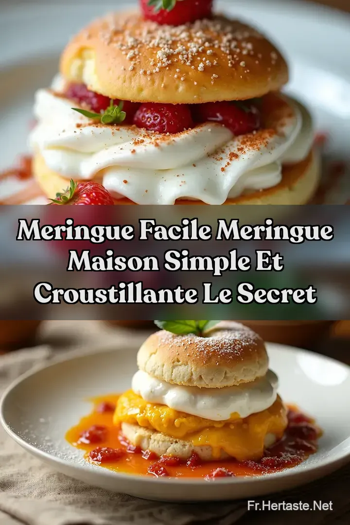 Meringue Facile Meringue Maison Simple et Croustillante Le Secret