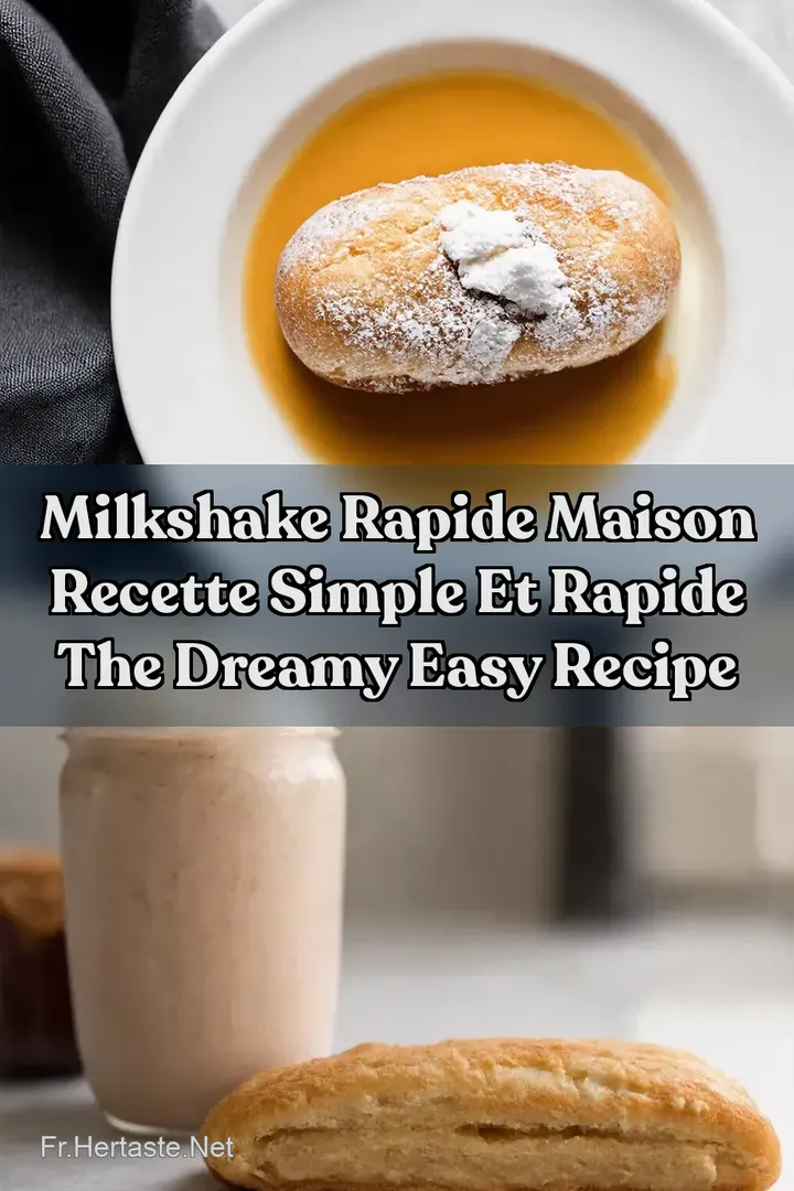 Milkshake Rapide Maison Recette Simple et Rapide The Dreamy Easy Recipe