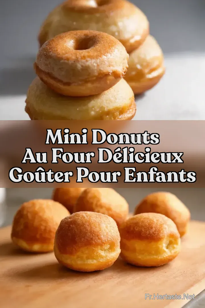Mini Donuts au Four D&eacute;licieux Go&ucirc;ter pour Enfants