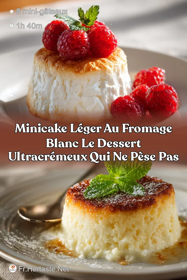 MiniCake L&eacute;ger au Fromage Blanc Le dessert ultracr&eacute;meux qui ne p&egrave;se pas