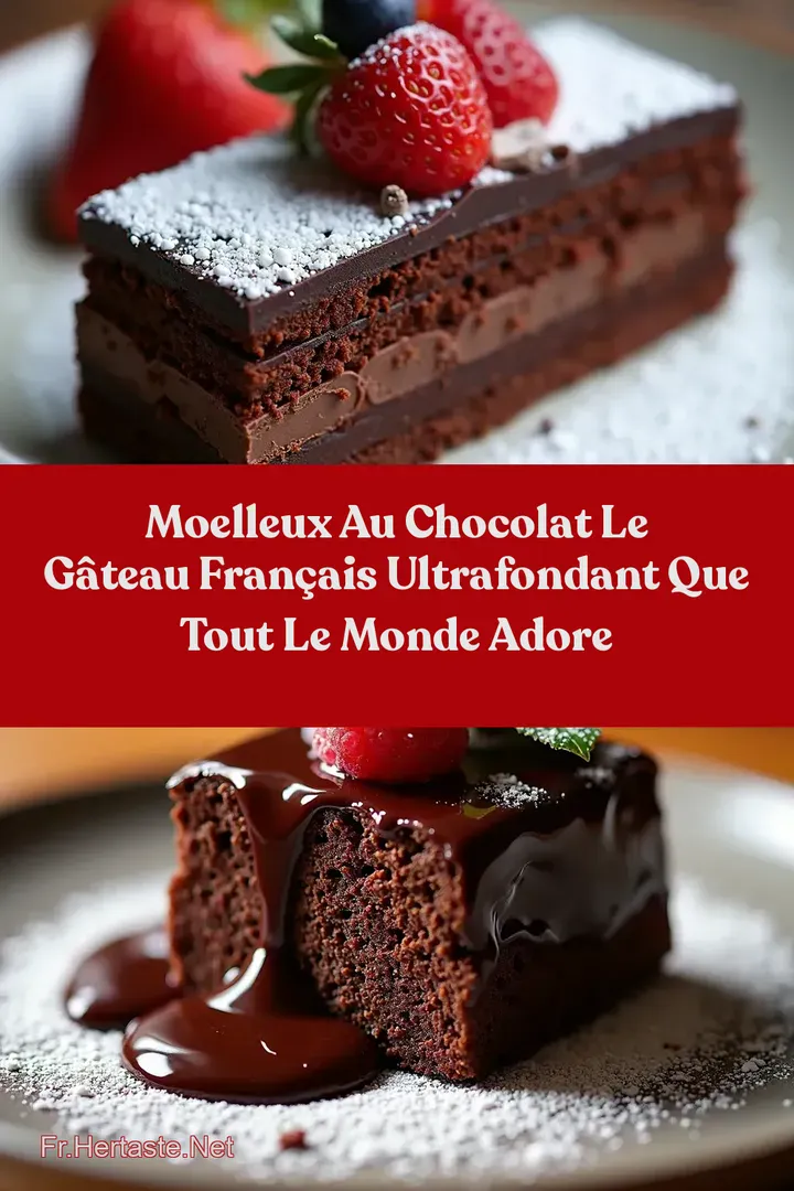 Moelleux au Chocolat Le G&acirc;teau Fran&ccedil;ais UltraFondant que tout le monde adore