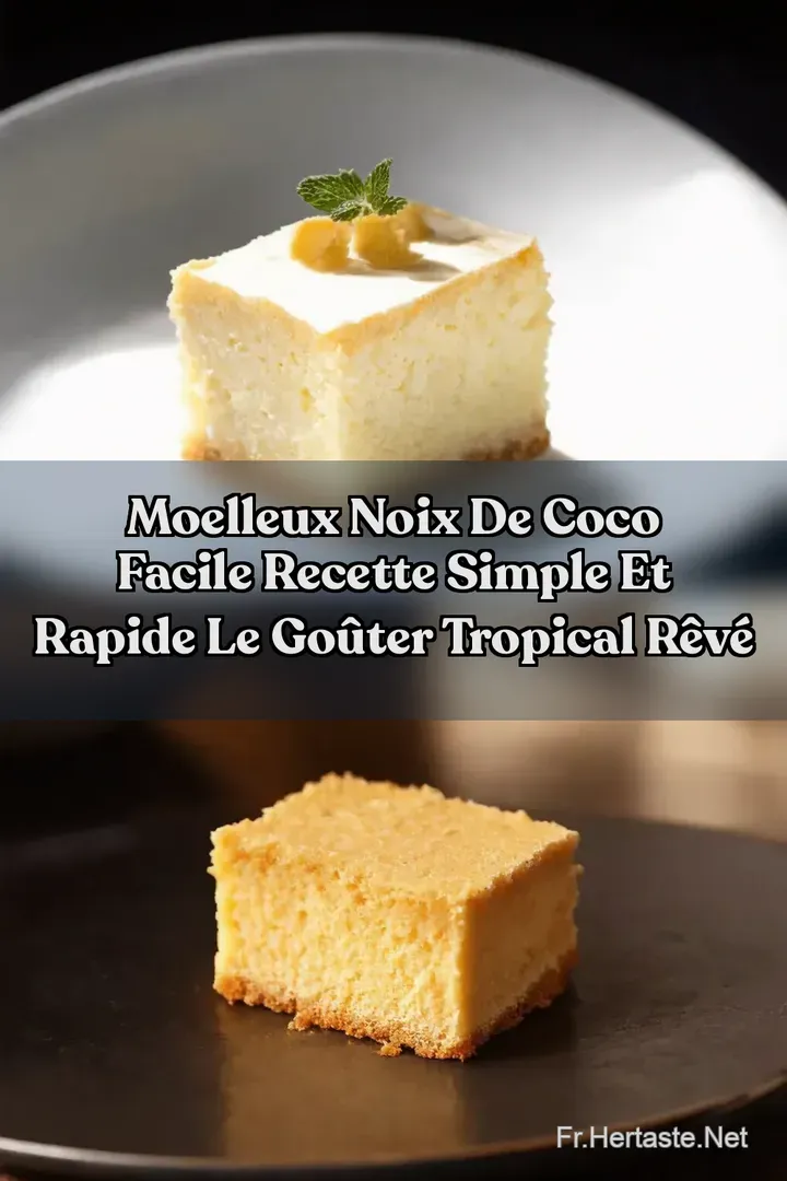 Moelleux Noix de Coco Facile Recette Simple et Rapide Le Go&ucirc;ter Tropical R&ecirc;v&eacute;