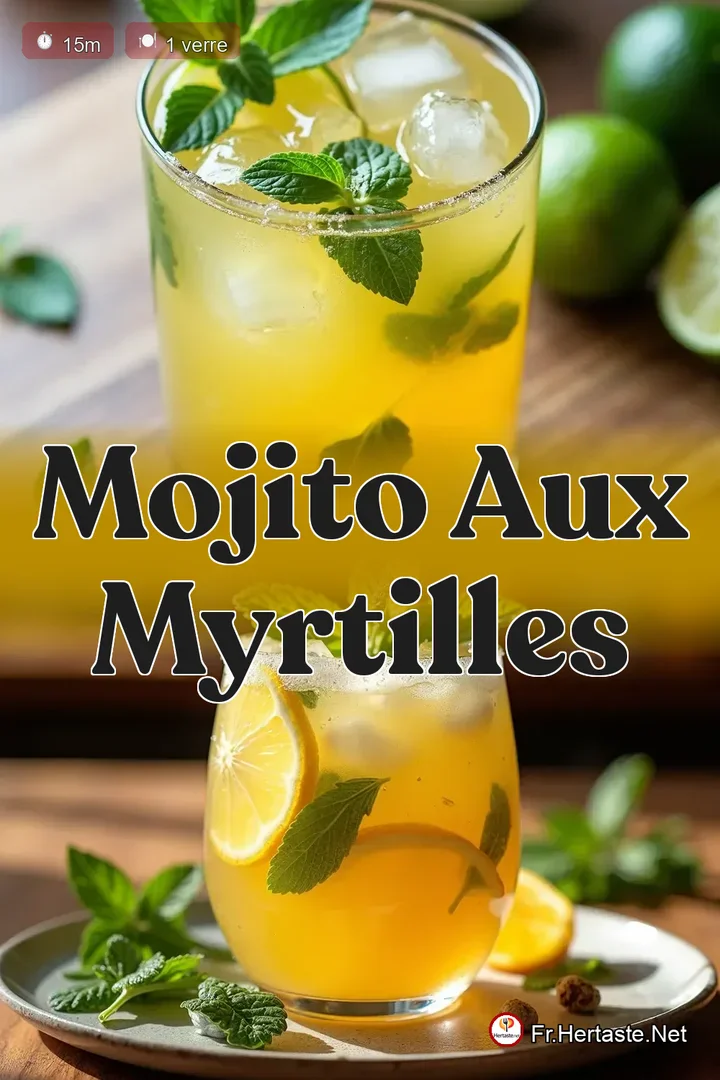 Recette Mojito aux Myrtilles Le Cocktail d&Eacute;t&eacute; Parfait - Fr.HerTaste.Net