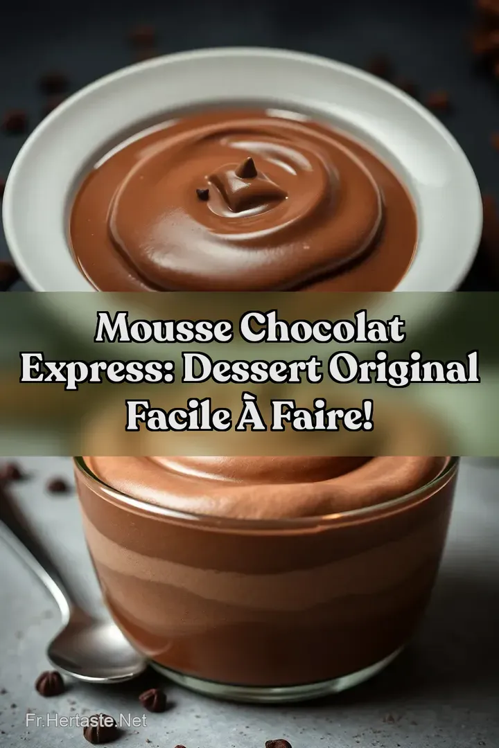 Mousse Chocolat Express: Dessert Original Facile &agrave; Faire!