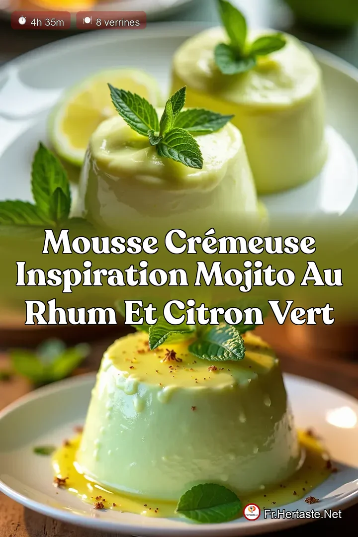 Mousse Cr&eacute;meuse Inspiration Mojito au Rhum et Citron Vert