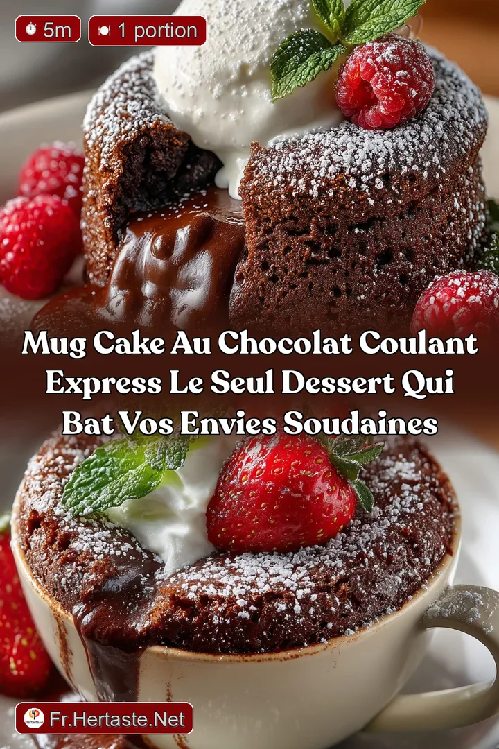 Mug Cake au Chocolat Coulant Express Le Seul Dessert Qui Bat Vos Envies Soudaines