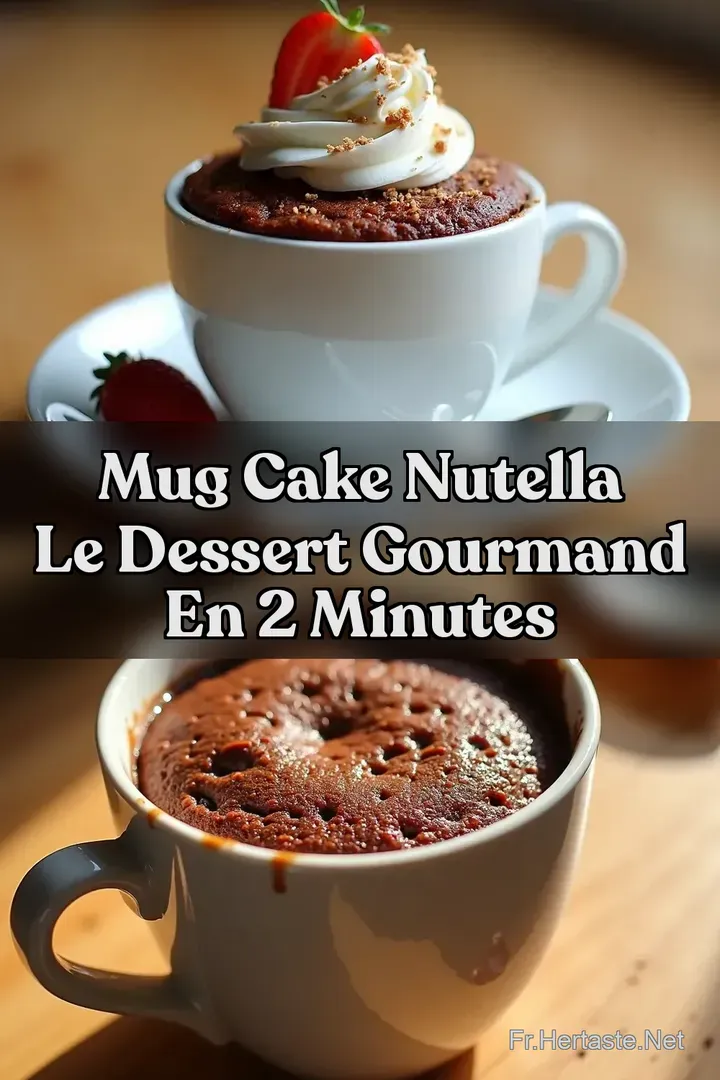 Mug Cake Nutella Le Dessert Gourmand en 2 Minutes