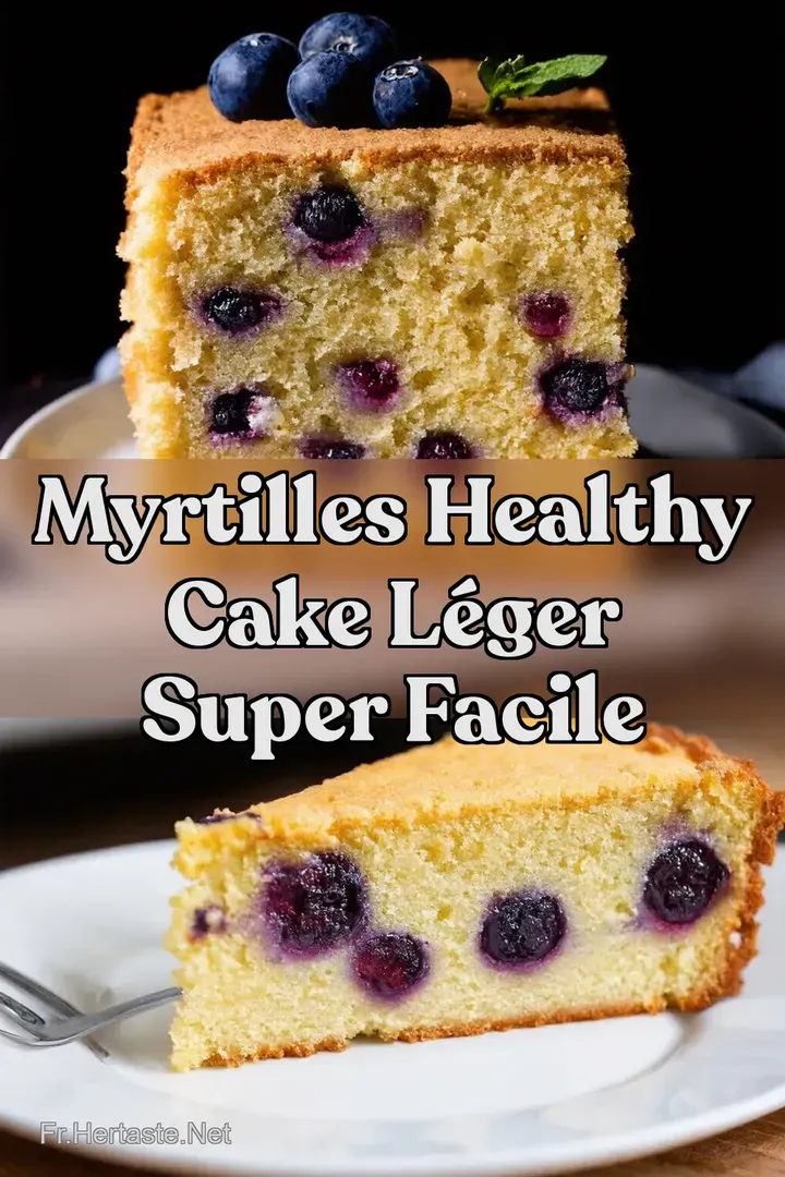 Myrtilles Healthy Cake L&eacute;ger Super Facile