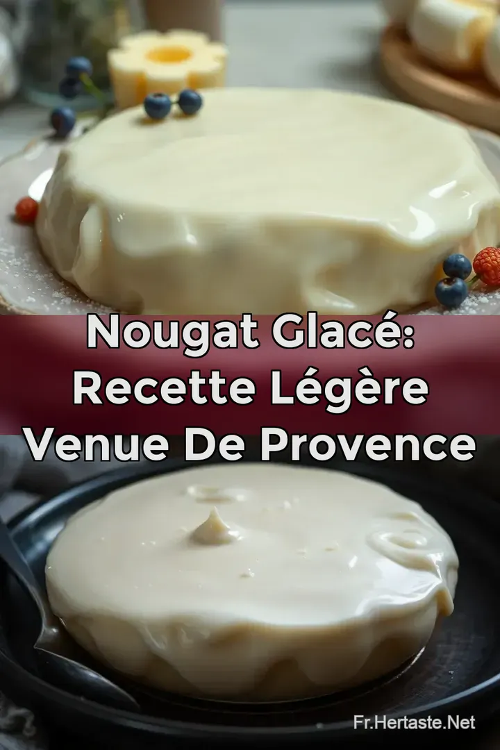 Nougat Glac&eacute;: Recette L&eacute;g&egrave;re Venue de Provence
