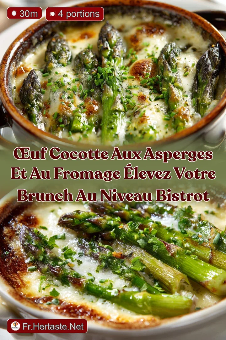 &OElig;uf cocotte aux asperges et au fromage &Eacute;levez votre brunch au niveau bistrot