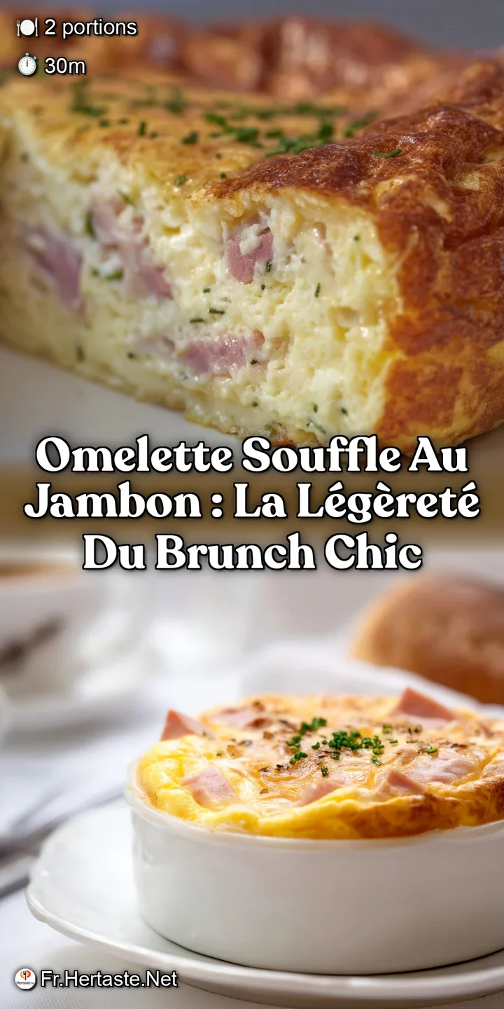 Omelette Souffle au Jambon : La L&eacute;g&egrave;ret&eacute; du Brunch Chic