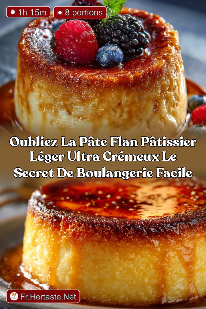 Oubliez la p&acirc;te Flan P&acirc;tissier L&eacute;ger Ultra Cr&eacute;meux le Secret de Boulangerie Facile