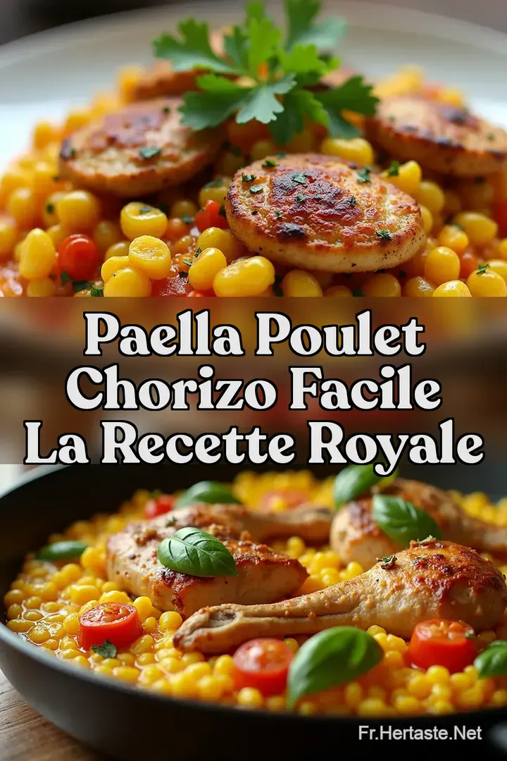 Paella Poulet Chorizo Facile LA Recette Royale
