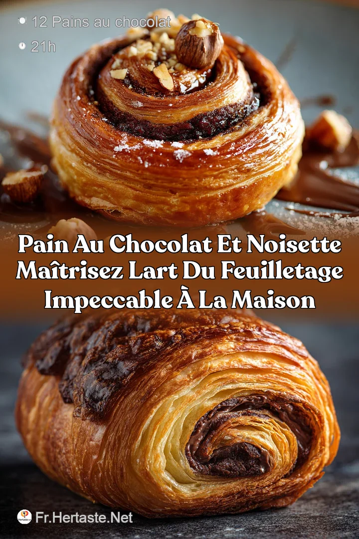 Pain au chocolat et noisette Ma&icirc;trisez lart du feuilletage impeccable &agrave; la maison