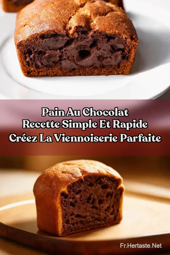 Pain Au Chocolat Recette Simple et Rapide Cr&eacute;ez la Viennoiserie Parfaite