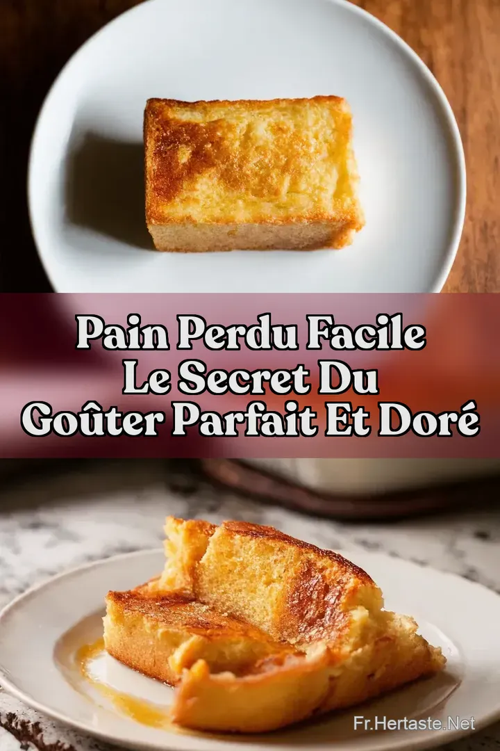 Pain Perdu Facile Le Secret du Go&ucirc;ter Parfait et Dor&eacute;