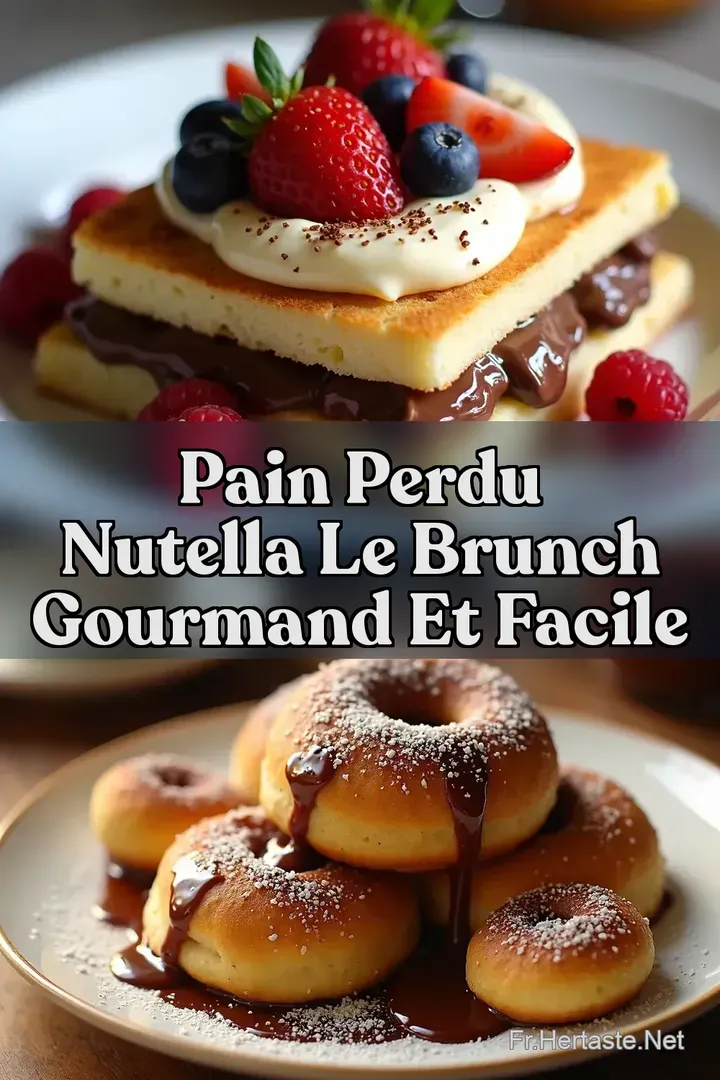 Pain Perdu Nutella Le Brunch Gourmand et Facile