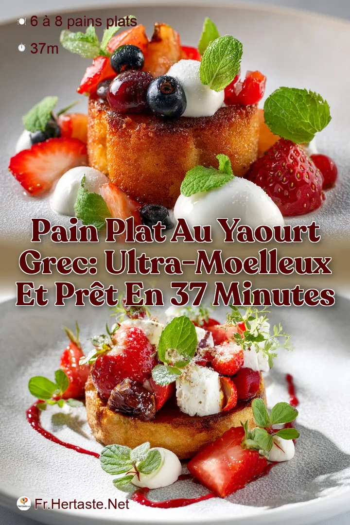 Pain plat au yaourt Grec: Ultra-Moelleux et Pr&ecirc;t en 37 Minutes