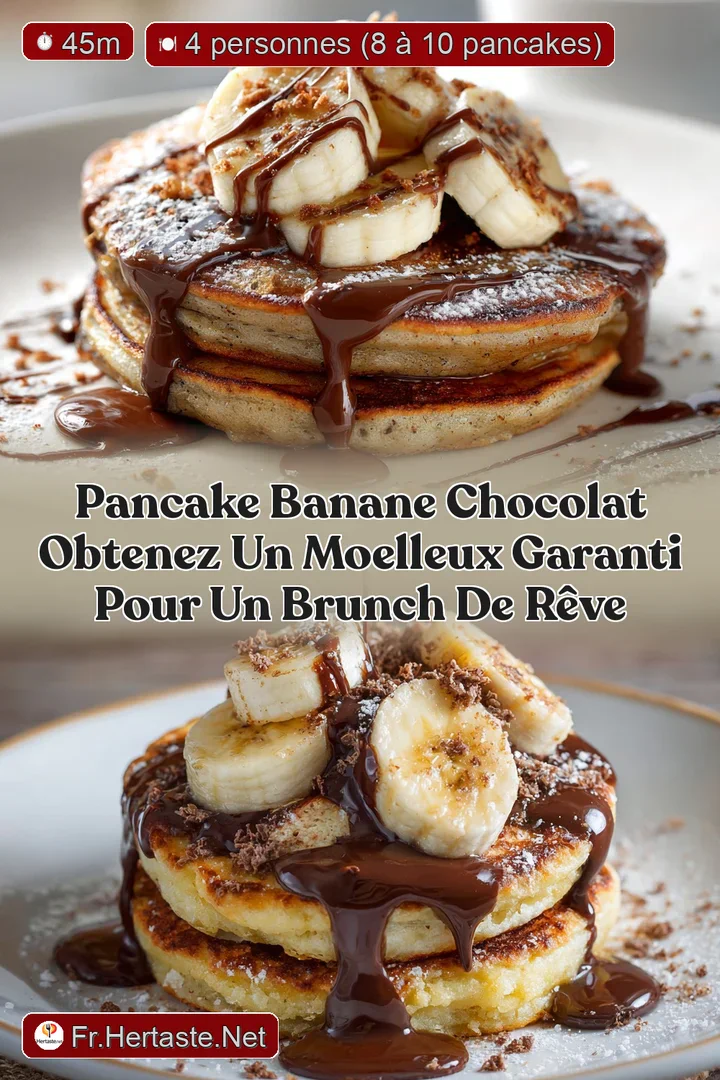 Pancake banane chocolat obtenez un moelleux garanti pour un brunch de r&ecirc;ve