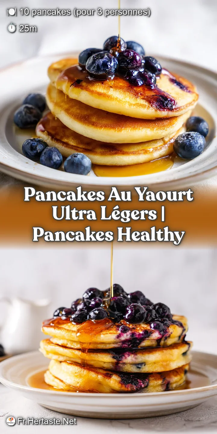 Gros plan sur la texture a&eacute;r&eacute;e d'un pancake chaud, avec un filet de sirop brillant qui coule lentement sur le bord dor&eacute;.