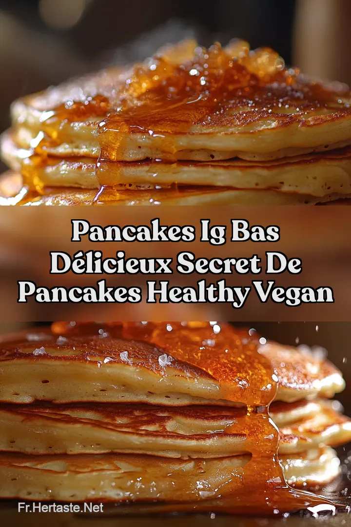 Pancakes IG Bas D&eacute;licieux Secret de Pancakes Healthy Vegan