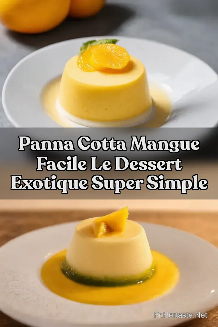 Panna Cotta Mangue Facile Le Dessert Exotique Super Simple