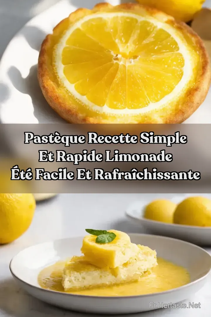 Past&egrave;que Recette Simple et Rapide Limonade &Eacute;t&eacute; Facile et Rafra&icirc;chissante