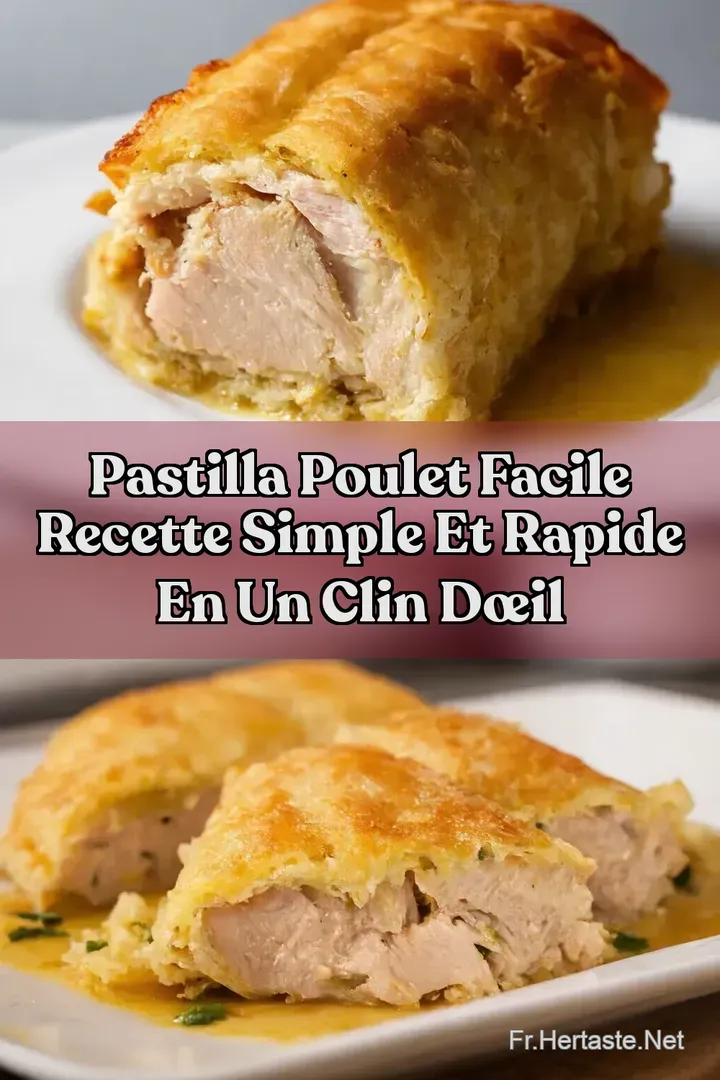 Pastilla Poulet Facile Recette Simple et Rapide en un clin d&oelig;il